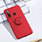 Custodia Silicone Ultra Sottile Morbida Cover con Magnetico Anello Supporto T02 per Huawei Honor 20 Lite Rosso