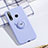 Custodia Silicone Ultra Sottile Morbida Cover con Magnetico Anello Supporto T02 per Huawei Honor 20 Lite Viola
