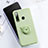 Custodia Silicone Ultra Sottile Morbida Cover con Magnetico Anello Supporto T02 per Huawei Honor 20E Verde