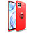 Custodia Silicone Ultra Sottile Morbida Cover con Magnetico Anello Supporto T02 per Huawei Nova 6 SE Rosso