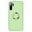 Custodia Silicone Ultra Sottile Morbida Cover con Magnetico Anello Supporto T02 per Huawei P30 Pro New Edition Verde