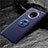 Custodia Silicone Ultra Sottile Morbida Cover con Magnetico Anello Supporto T02 per OnePlus 7T