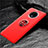 Custodia Silicone Ultra Sottile Morbida Cover con Magnetico Anello Supporto T02 per OnePlus 7T