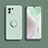 Custodia Silicone Ultra Sottile Morbida Cover con Magnetico Anello Supporto T02 per Xiaomi Mi 11 5G Verde Pastello