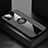 Custodia Silicone Ultra Sottile Morbida Cover con Magnetico Anello Supporto T03 per Apple iPhone 11