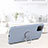 Custodia Silicone Ultra Sottile Morbida Cover con Magnetico Anello Supporto T03 per Apple iPhone 11 Pro Max