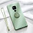 Custodia Silicone Ultra Sottile Morbida Cover con Magnetico Anello Supporto T03 per Huawei Mate 20 X 5G