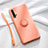 Custodia Silicone Ultra Sottile Morbida Cover con Magnetico Anello Supporto T03 per Huawei Nova 5 Pro Arancione