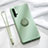 Custodia Silicone Ultra Sottile Morbida Cover con Magnetico Anello Supporto T03 per Huawei Nova 5 Pro Verde