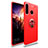 Custodia Silicone Ultra Sottile Morbida Cover con Magnetico Anello Supporto T03 per Huawei P30 Lite Rosso