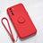 Custodia Silicone Ultra Sottile Morbida Cover con Magnetico Anello Supporto T03 per Oppo Reno3