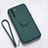 Custodia Silicone Ultra Sottile Morbida Cover con Magnetico Anello Supporto T03 per Oppo Reno3