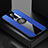 Custodia Silicone Ultra Sottile Morbida Cover con Magnetico Anello Supporto T03 per Oppo RX17 Pro
