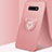 Custodia Silicone Ultra Sottile Morbida Cover con Magnetico Anello Supporto T03 per Samsung Galaxy S10e