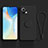 Custodia Silicone Ultra Sottile Morbida Cover con Magnetico Anello Supporto T03 per Xiaomi Mi 11 Lite 5G NE Nero