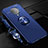 Custodia Silicone Ultra Sottile Morbida Cover con Magnetico Anello Supporto T03 per Xiaomi Redmi K30 Pro 5G Blu