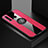 Custodia Silicone Ultra Sottile Morbida Cover con Magnetico Anello Supporto T04 per Huawei Honor 20 Lite Rosso