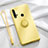 Custodia Silicone Ultra Sottile Morbida Cover con Magnetico Anello Supporto T04 per Huawei Nova 5i Giallo