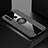 Custodia Silicone Ultra Sottile Morbida Cover con Magnetico Anello Supporto T04 per Huawei P Smart+ Plus (2019) Grigio Scuro