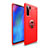 Custodia Silicone Ultra Sottile Morbida Cover con Magnetico Anello Supporto T04 per Huawei P30 Pro New Edition Rosso