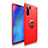 Custodia Silicone Ultra Sottile Morbida Cover con Magnetico Anello Supporto T04 per Huawei P30 Pro Rosso