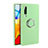 Custodia Silicone Ultra Sottile Morbida Cover con Magnetico Anello Supporto T04 per Huawei P30 Verde