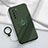 Custodia Silicone Ultra Sottile Morbida Cover con Magnetico Anello Supporto T04 per Huawei P40 Lite 5G Verde