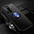 Custodia Silicone Ultra Sottile Morbida Cover con Magnetico Anello Supporto T04 per Huawei P40 Pro