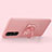 Custodia Silicone Ultra Sottile Morbida Cover con Magnetico Anello Supporto T04 per Oppo Find X2 Neo