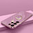 Custodia Silicone Ultra Sottile Morbida Cover con Magnetico Anello Supporto T04 per Samsung Galaxy S21 Ultra 5G Viola