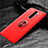 Custodia Silicone Ultra Sottile Morbida Cover con Magnetico Anello Supporto T04 per Xiaomi Redmi Note 8 Pro