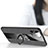 Custodia Silicone Ultra Sottile Morbida Cover con Magnetico Anello Supporto T06 per Apple iPhone 11 Pro Max