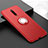 Custodia Silicone Ultra Sottile Morbida Cover con Magnetico Anello Supporto T06 per Xiaomi Mi 9T Pro Rosso
