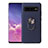 Custodia Silicone Ultra Sottile Morbida Cover con Magnetico Anello Supporto T07 per Samsung Galaxy S10 5G