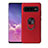 Custodia Silicone Ultra Sottile Morbida Cover con Magnetico Anello Supporto T07 per Samsung Galaxy S10 5G