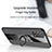 Custodia Silicone Ultra Sottile Morbida Cover con Magnetico Anello Supporto X01L per Oppo A74 4G