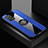 Custodia Silicone Ultra Sottile Morbida Cover con Magnetico Anello Supporto X01L per Oppo A95 4G Blu