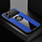Custodia Silicone Ultra Sottile Morbida Cover con Magnetico Anello Supporto X01L per Oppo K10 5G Blu