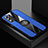 Custodia Silicone Ultra Sottile Morbida Cover con Magnetico Anello Supporto X01L per Oppo K9S 5G Blu