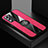 Custodia Silicone Ultra Sottile Morbida Cover con Magnetico Anello Supporto X01L per Oppo K9S 5G Rosso