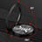 Custodia Silicone Ultra Sottile Morbida Cover con Magnetico Anello Supporto X01L per Samsung Galaxy A01 Core