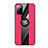 Custodia Silicone Ultra Sottile Morbida Cover con Magnetico Anello Supporto X01L per Samsung Galaxy A03s Rosso