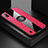 Custodia Silicone Ultra Sottile Morbida Cover con Magnetico Anello Supporto X01L per Samsung Galaxy A10 Rosso