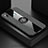 Custodia Silicone Ultra Sottile Morbida Cover con Magnetico Anello Supporto X01L per Samsung Galaxy A30 Grigio