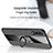Custodia Silicone Ultra Sottile Morbida Cover con Magnetico Anello Supporto X01L per Samsung Galaxy A70