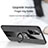 Custodia Silicone Ultra Sottile Morbida Cover con Magnetico Anello Supporto X01L per Samsung Galaxy A71 5G
