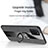 Custodia Silicone Ultra Sottile Morbida Cover con Magnetico Anello Supporto X01L per Samsung Galaxy A81