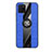 Custodia Silicone Ultra Sottile Morbida Cover con Magnetico Anello Supporto X01L per Samsung Galaxy A81