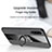 Custodia Silicone Ultra Sottile Morbida Cover con Magnetico Anello Supporto X01L per Samsung Galaxy A90 5G