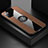 Custodia Silicone Ultra Sottile Morbida Cover con Magnetico Anello Supporto X01L per Samsung Galaxy F02S SM-E025F